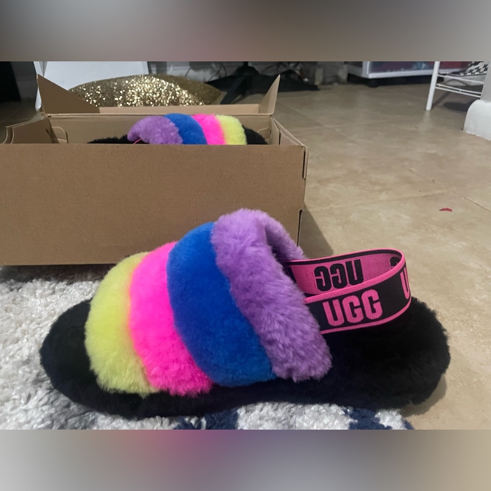 Brand new fluff yeah UGG slides